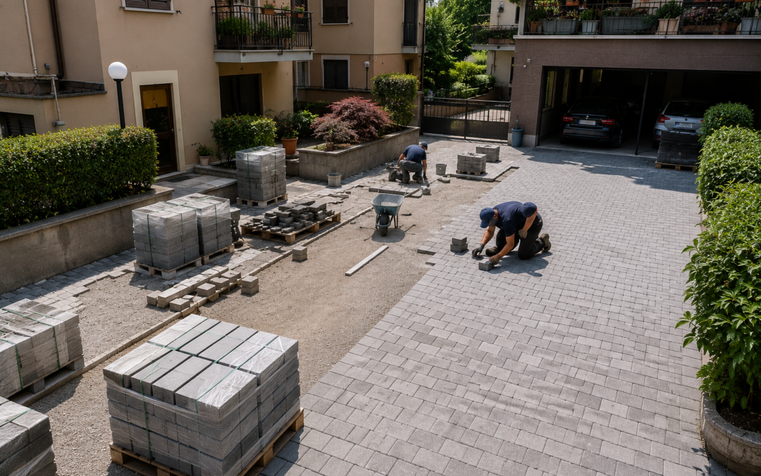 Rifacimento del cortile condominiale, come si dividono i costi