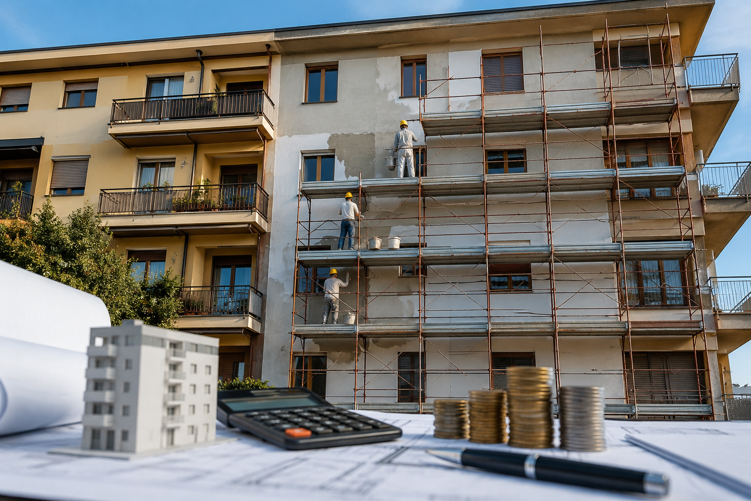 Rifacimento facciata in condominio Rifacimento facciata in condominio